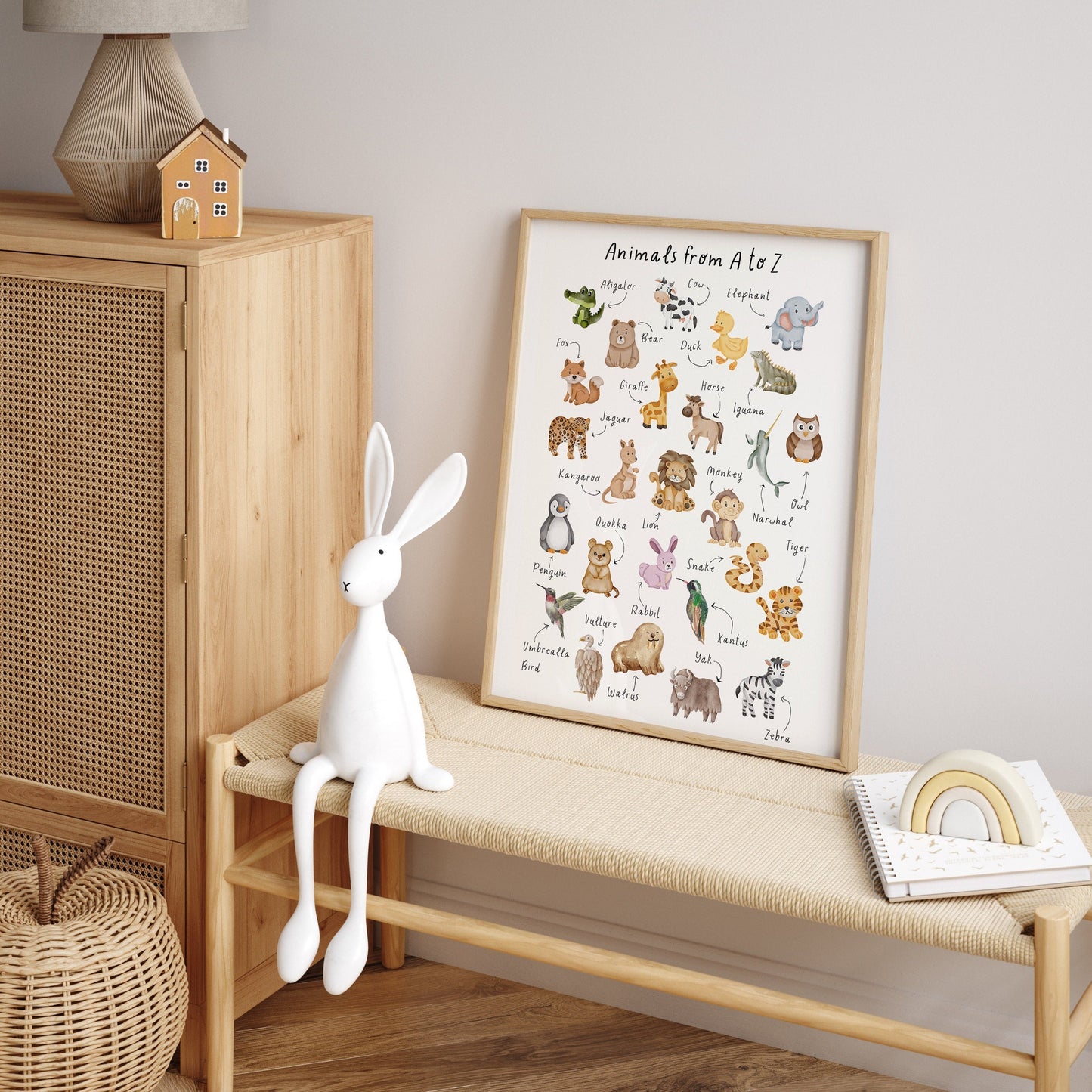 Animal Alphabet Print | Nursery & Kids