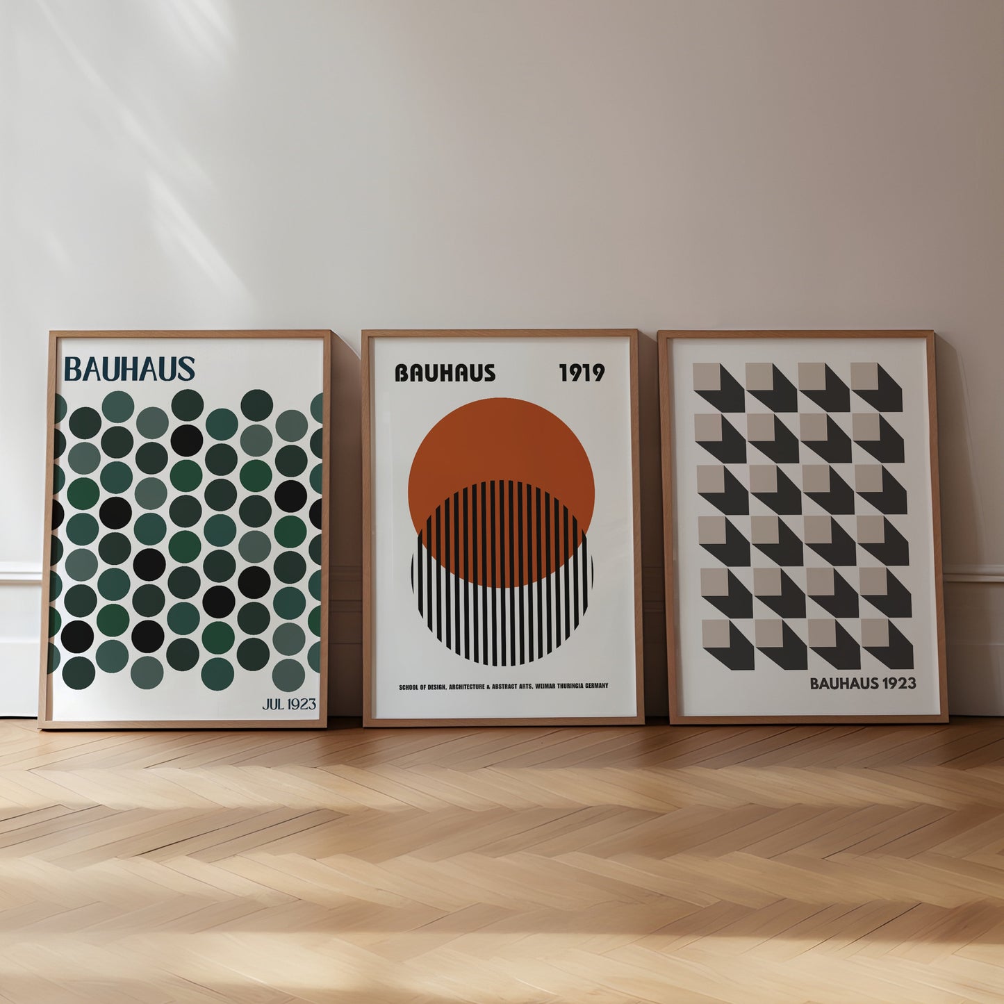 Bauhaus Abstract Prints | Set of 3 | Inspired By