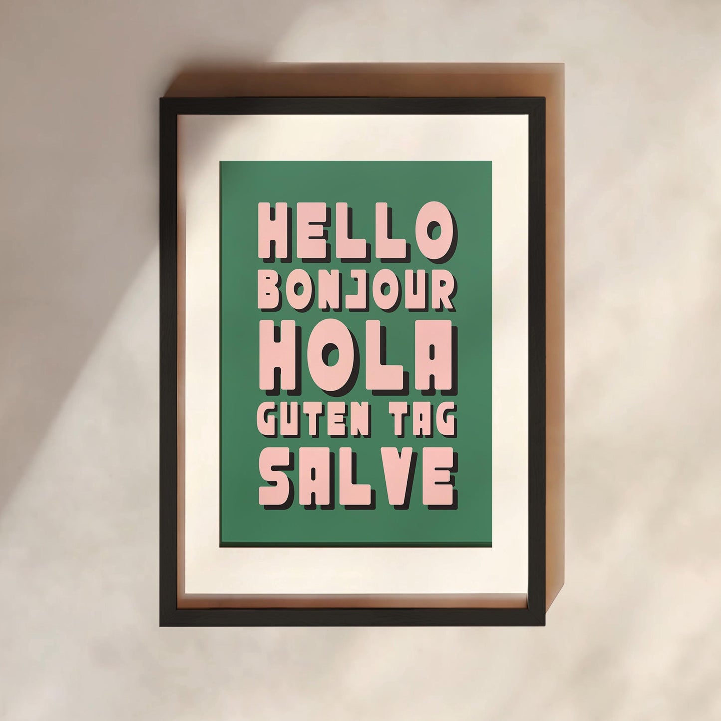 Hello Print | 6 Colours | Typography