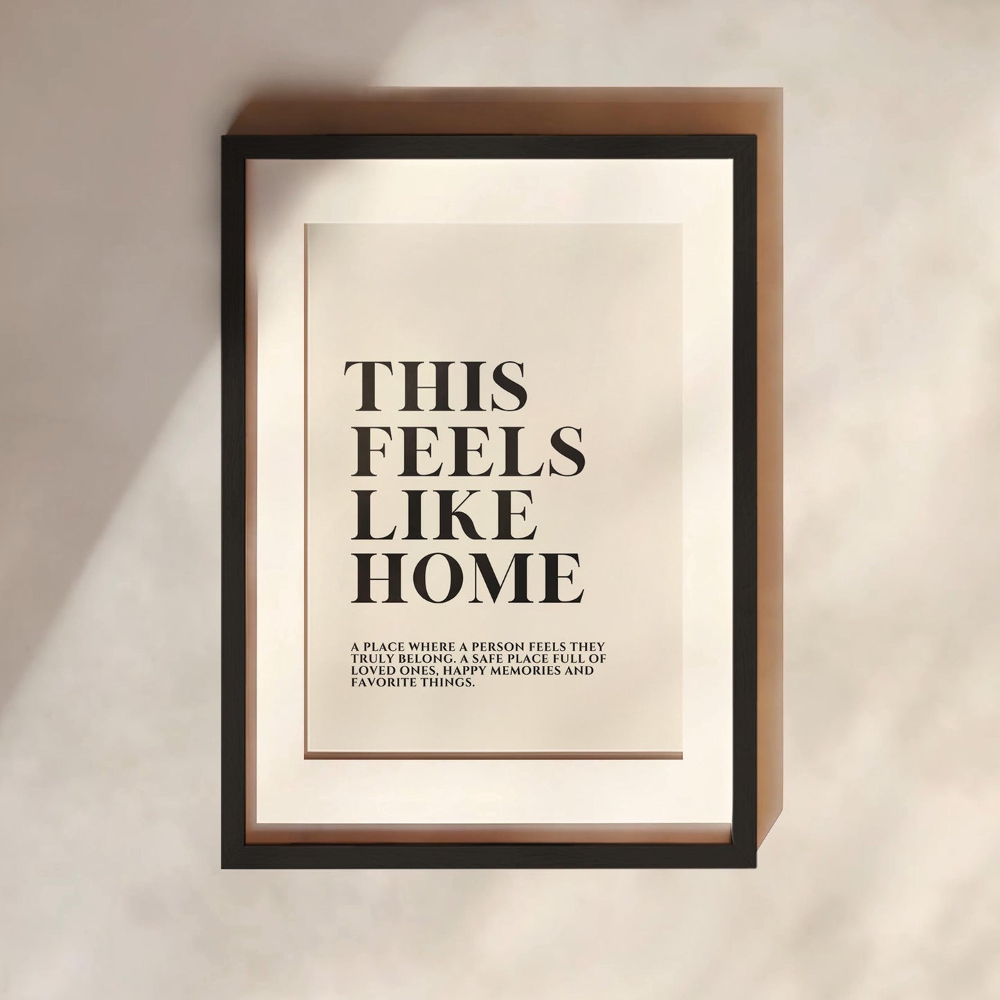 This Feels Like Home Print | 2 Colours | Typography