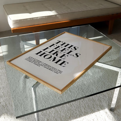 This Feels Like Home Print | 2 Colours | Typography