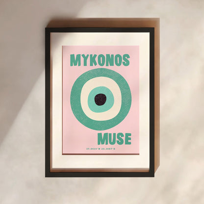 Mykonos Muse Print | 3 Colours | Travel