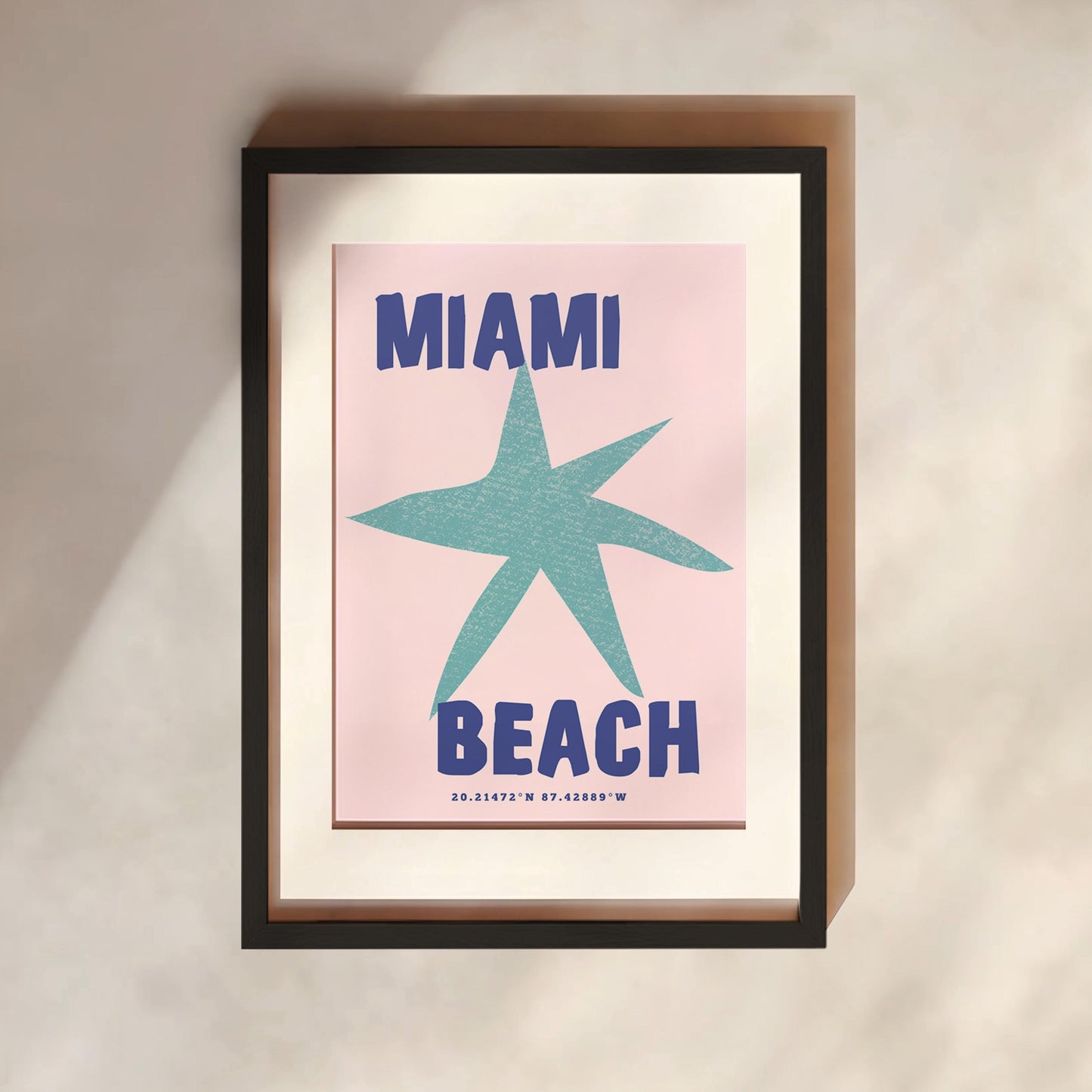 Miami Beach Print | 3 Colours | Travel