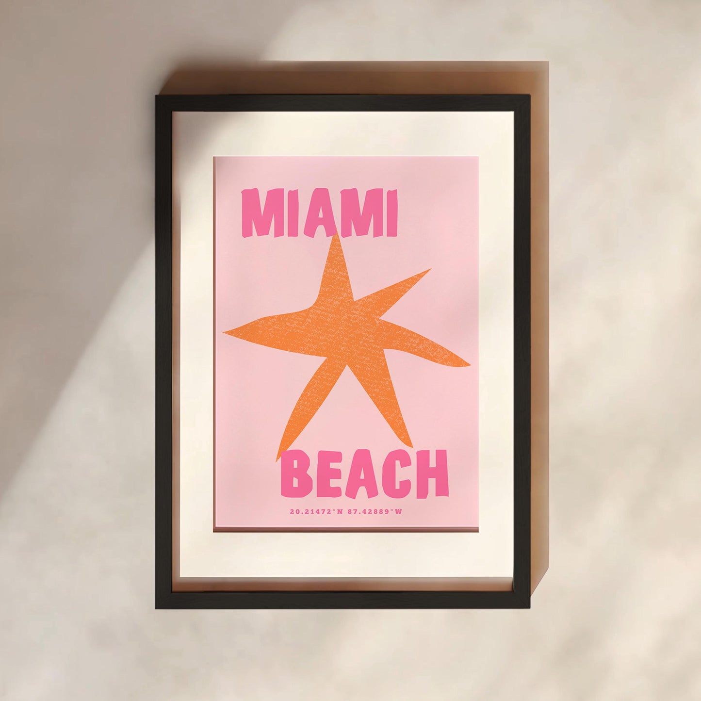 Miami Beach Print | 3 Colours | Travel