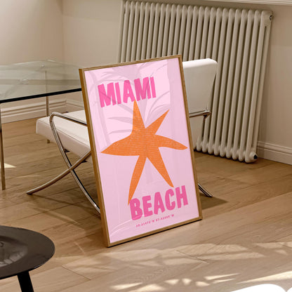 Miami Beach Print | 3 Colours | Travel