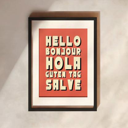 Hello Print | 6 Colours | Typography