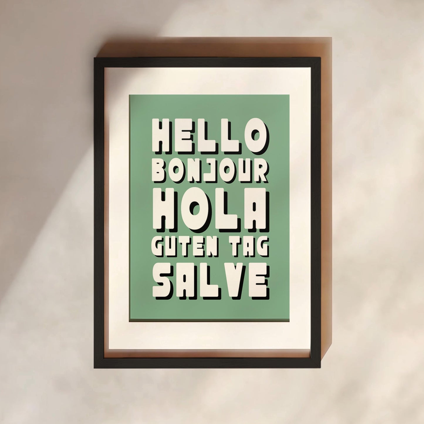 Hello Print | 6 Colours | Typography