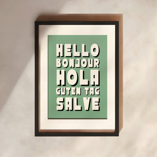 Hello Print | 6 Colours | Typography