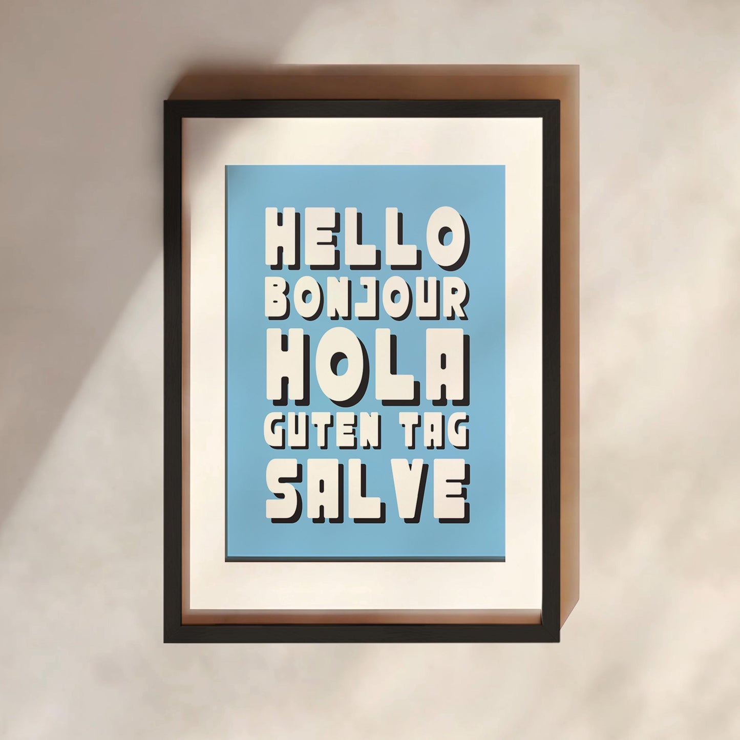 Hello Print | 6 Colours | Typography