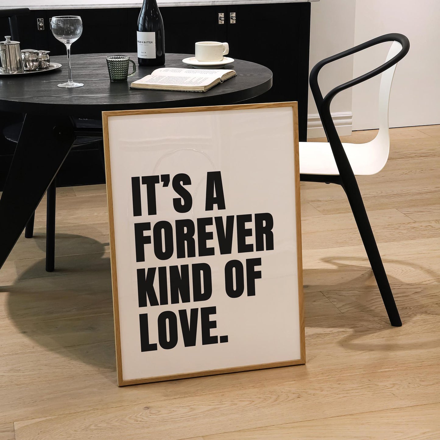 It's A Forever Kind Of Love Print | 4 Colours | Typography