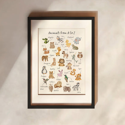 Animal Alphabet Print | Nursery & Kids