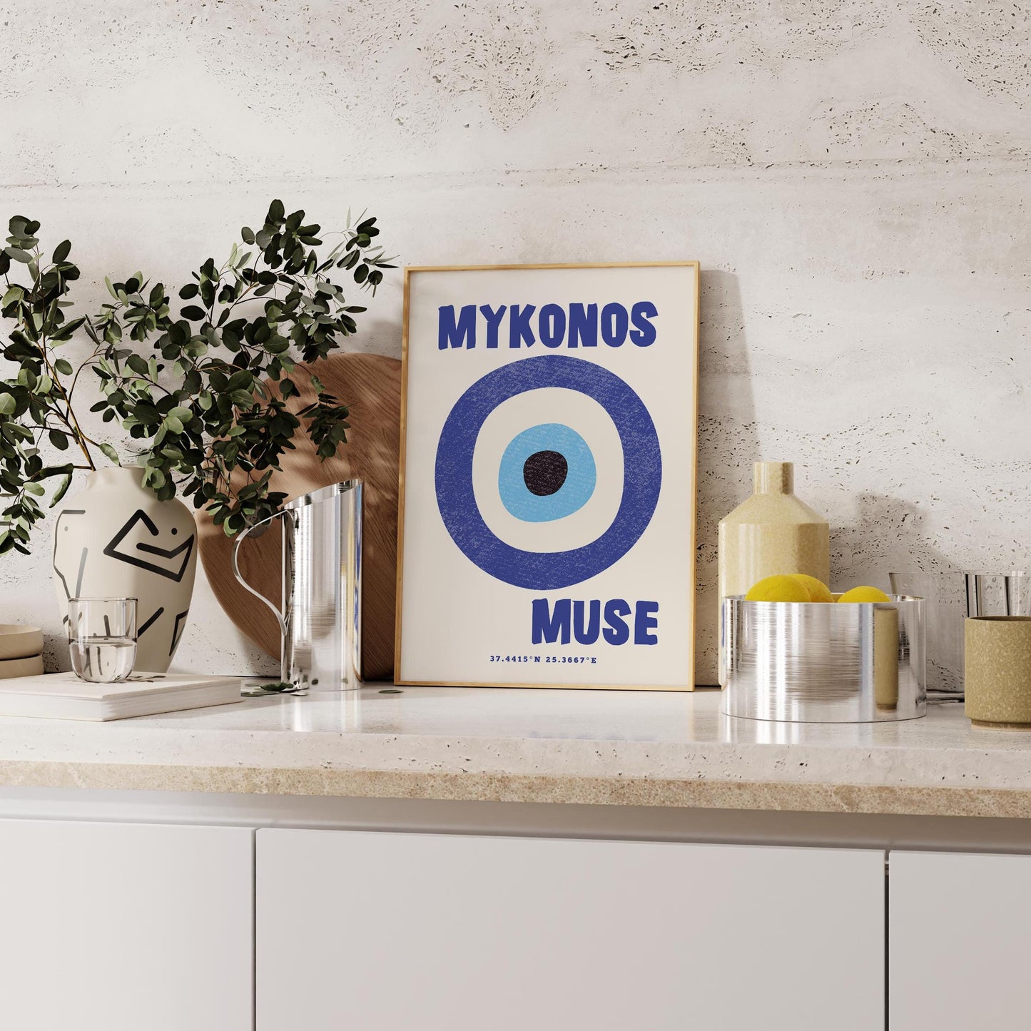 Mykonos Muse Print | 3 Colours | Travel