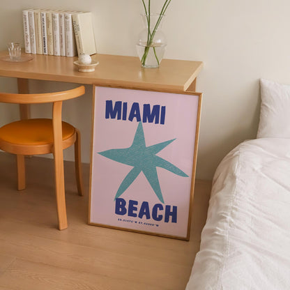 Miami Beach Print | 3 Colours | Travel