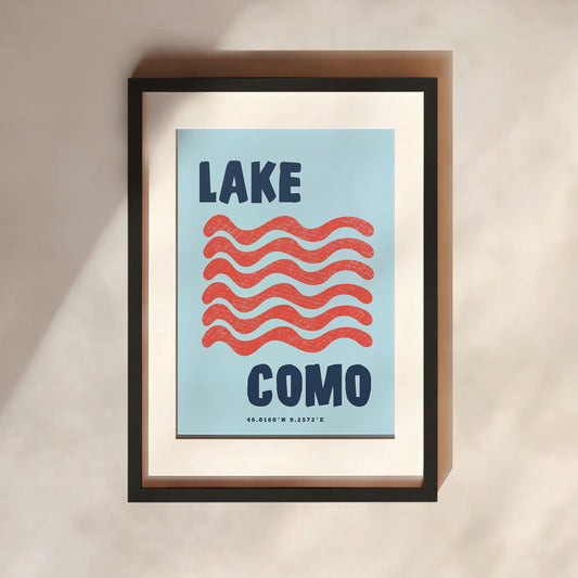 Lake Como Print | 3 Colours | Travel