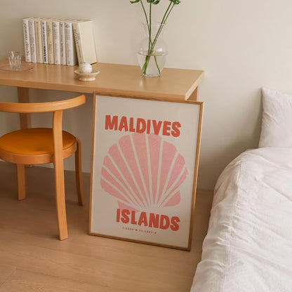 Maldives Islands Print | 3 Colours | Travel