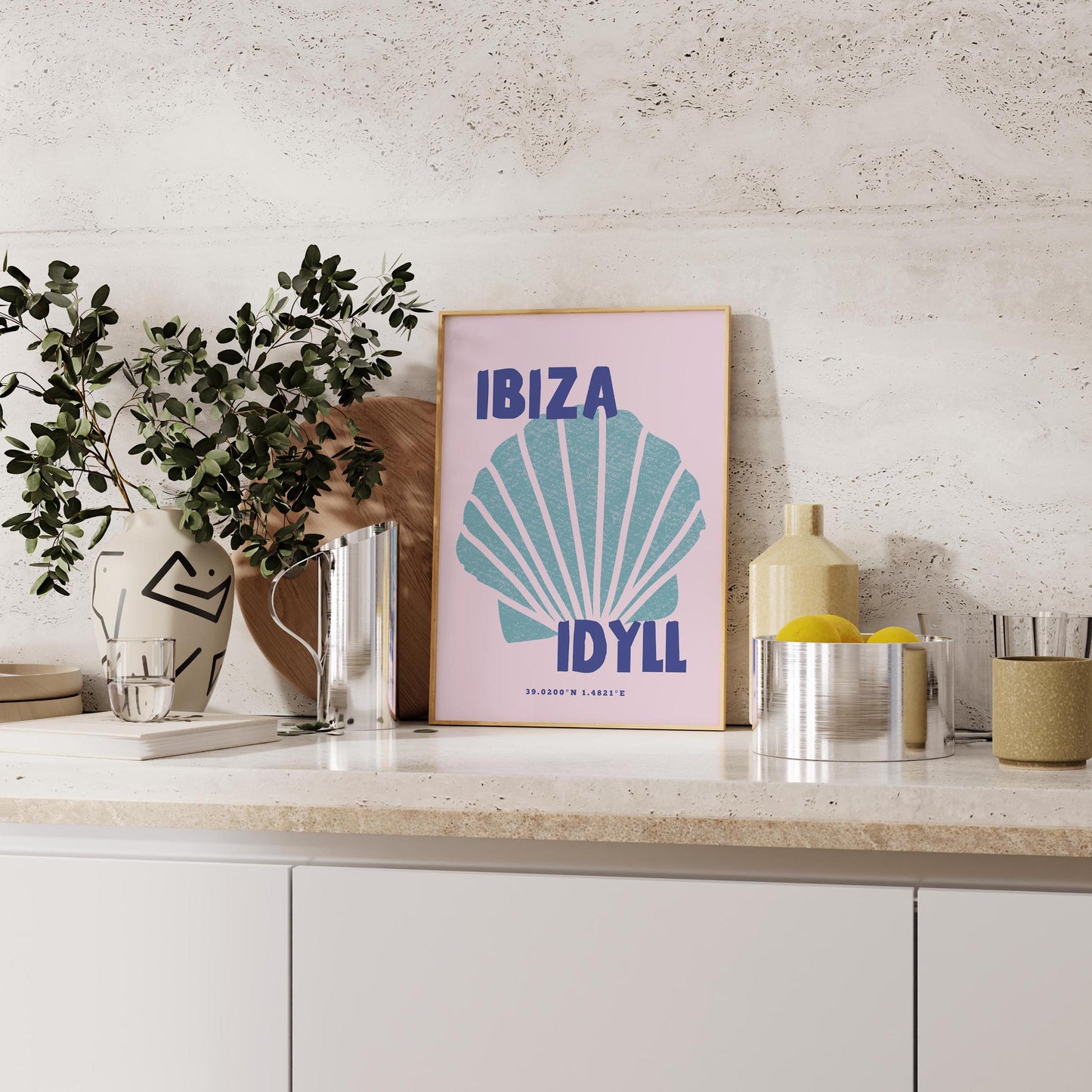 Ibiza Idyll Print | 4 Colours | Travel