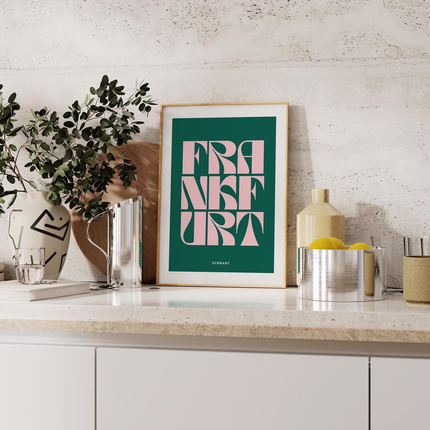 Frankfurt Typography Print | 4 Colours | Travel