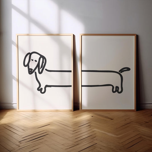 Dachshund Print | 4 Colours | Funky