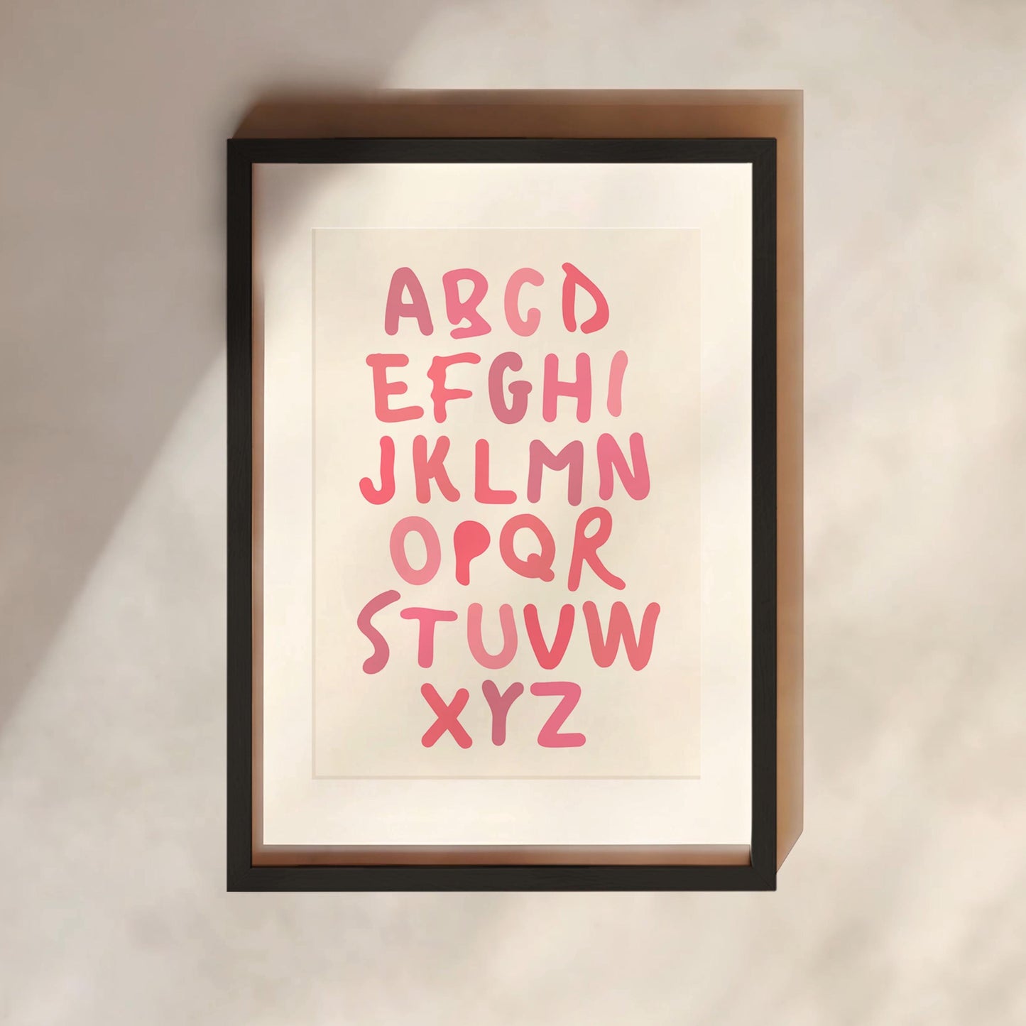 The Alphabet Print | 4 Colours | Nursery & Kids