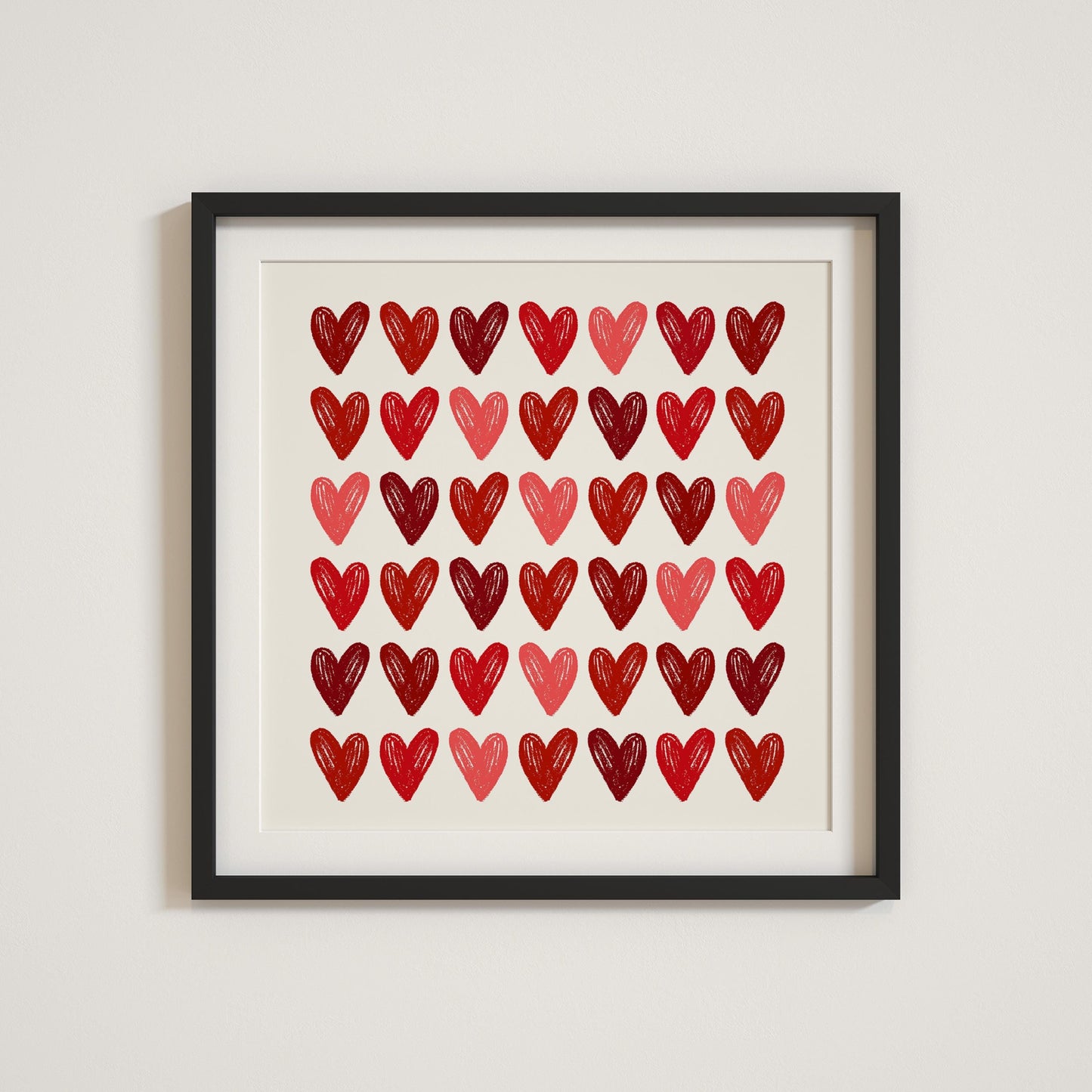 Hearts Abstract Print | 3 Colours | Funky