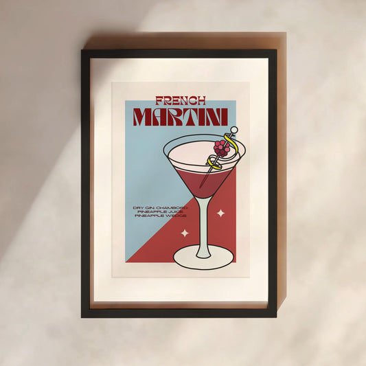 French Martini Print | Cocktails