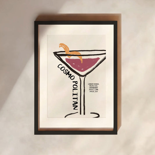 Cosmopolitan Whimsical Print | Cocktails