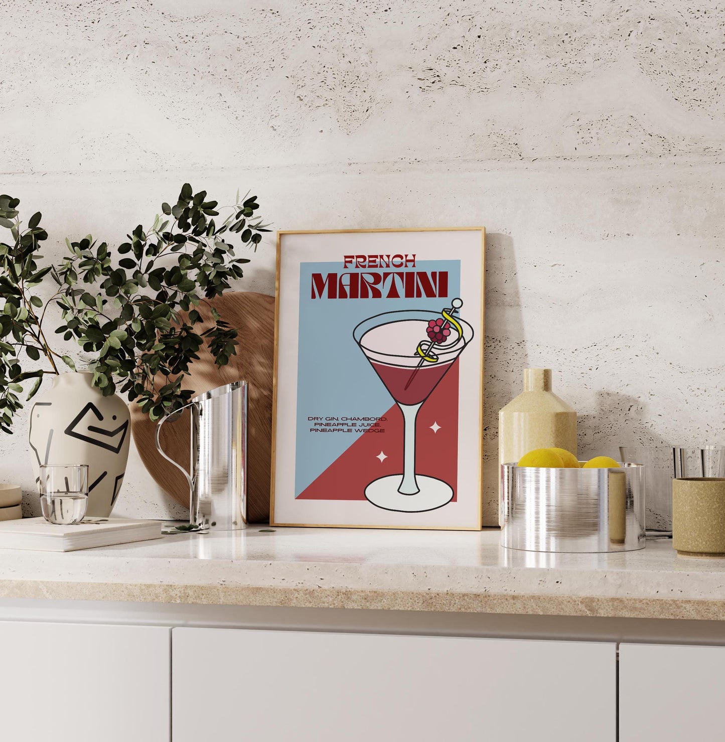 French Martini Print | Cocktails