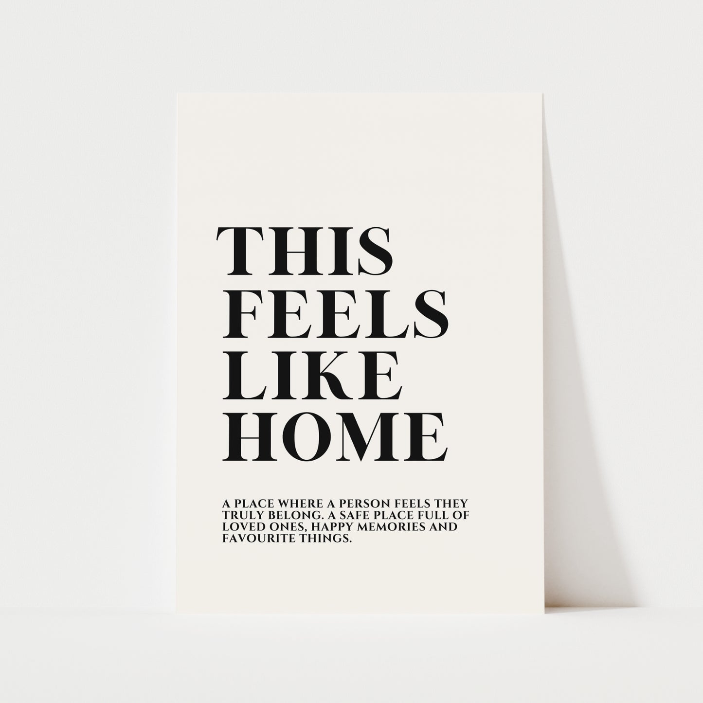 This Feels Like Home Print | 2 Colours | Typography